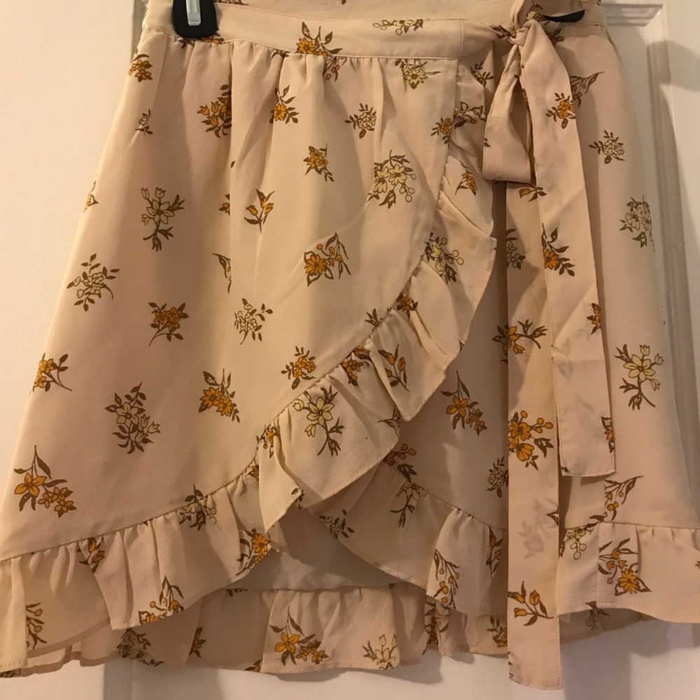 Madewell Ruffle Wrap Skirt
